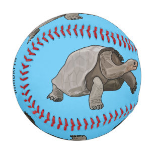 Balle De Baseball Caricature de la tortue des Galapagos