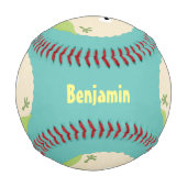 Balle De Baseball Caricature de légume de chou-fleur joyeux (Devant)