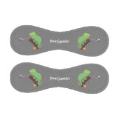 Balle De Baseball Caricature de lézard de caméléon vert joyeux (Panneaux)