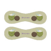 Balle De Baseball Caricature de noix de coco kawaii joyeux (Panneaux)