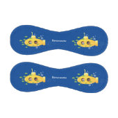 Balle De Baseball Caricature de poisson sous-marin jaune mignon (Panneaux)