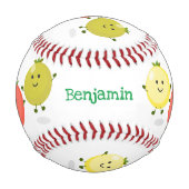 Balle De Baseball Caricature de tomates cerises mûres (Dos)