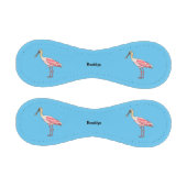 Balle De Baseball Caricature d'oiseau de spatule de rose (Panneaux)