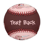 Balle De Baseball Caricature du chef calmar (Dos)