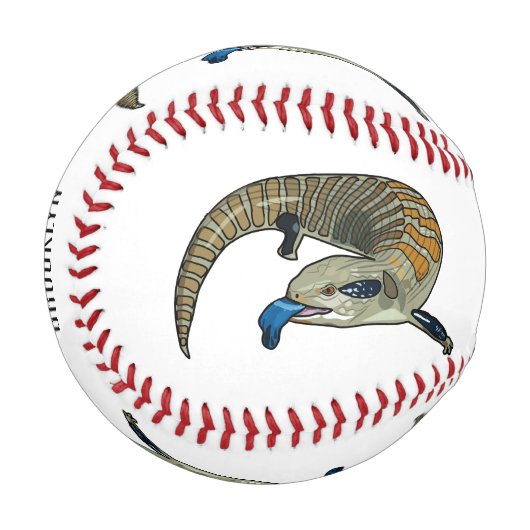 Balle De Baseball Caricature en bleu (Devant Gauche)