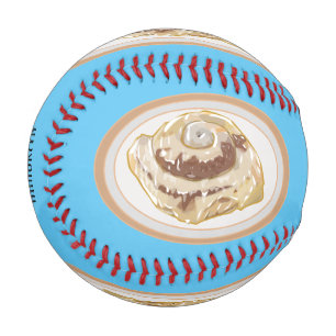 Balle De Baseball Caricature en rouleau de cannelle