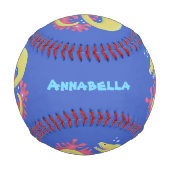 Balle De Baseball Caricature humoristique murène verte (Devant)