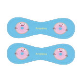 Balle De Baseball Caricature joli beignet rose vitré (Panneaux)