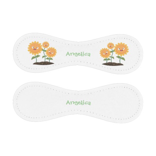 Balle De Baseball Caricature joli tournesol souriant illustration (Panneaux)