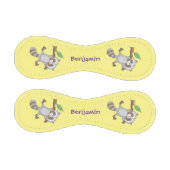 Balle De Baseball Caricature pour bébé au raton laveur joyeux (Panneaux)