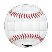 Balle De Baseball Carreau blanc monogramme (Dos)