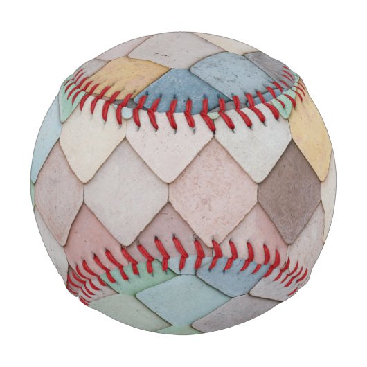 Balle De Baseball Carreaux multicolores (Devant)