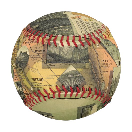 Balle De Baseball Carte de Californie (Devant)