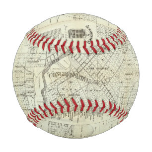 Balle De Baseball Carte de Denver Colorado par Thayer