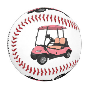 Balle De Baseball Carte de golf / dessin animé en voiturette de golf