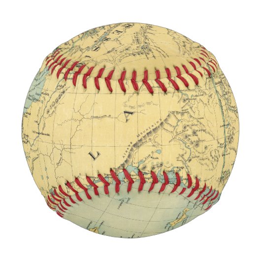 Balle De Baseball Carte De L'Alaska (Devant)