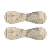 Balle De Baseball Carte de l'État du Michigan (Panneaux)