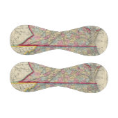 Balle De Baseball Carte du comté de Virginie et Caroline du Nord (Panneaux)