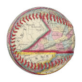 Balle De Baseball Carte du comté de Virginie et Caroline du Nord (Devant Gauche)