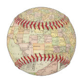 Balle De Baseball Carte du comté et du chemin de fer à grande échell (Dos)