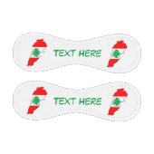 Balle De Baseball Carte du Liban avec drapeau (Panneaux)