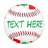 Balle De Baseball Carte du Liban avec drapeau (Dos)