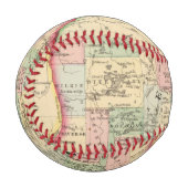 Balle De Baseball Carte du Minnesota par Mitchell (Devant Gauche)