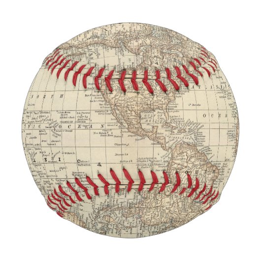Balle De Baseball Carte du monde 2 2 (Devant)