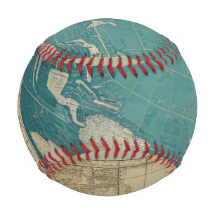 Balle De Baseball Carte du Vieux monde vintage par CallisC