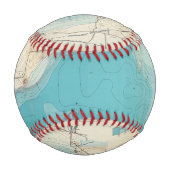 Balle De Baseball Carte hydrographique Lac Mendota (Dos)