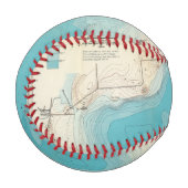 Balle De Baseball Carte hydrographique Lac Mendota (Devant Gauche)