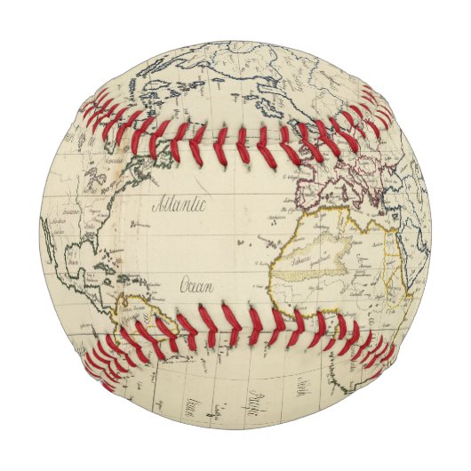 Balle De Baseball Carte mondiale (Devant)