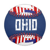 BALLE DE BASEBALL CARTE OHIO (Dos)