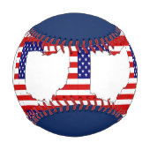 BALLE DE BASEBALL CARTE OHIO (Devant)