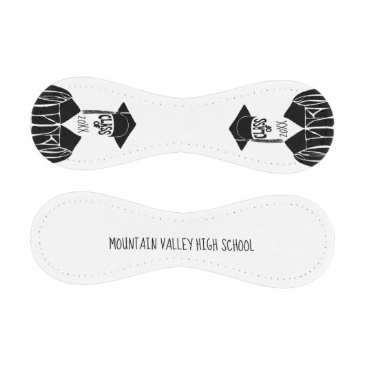 Balle De Baseball Casquette noir et blanc et diplômé (Panneaux)