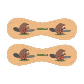 Balle De Baseball Castor drôle avec humour de dessin animé de tronço (Panneaux)