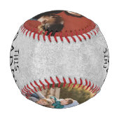 Balle De Baseball Ce papa appartient à la Fête des pères gris argent (Dos)