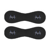 Balle De Baseball Cercle minimal moderne nom initial monogramme mode (Panneaux)