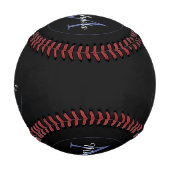 Balle De Baseball Cercle minimal moderne nom initial monogramme mode (Devant)