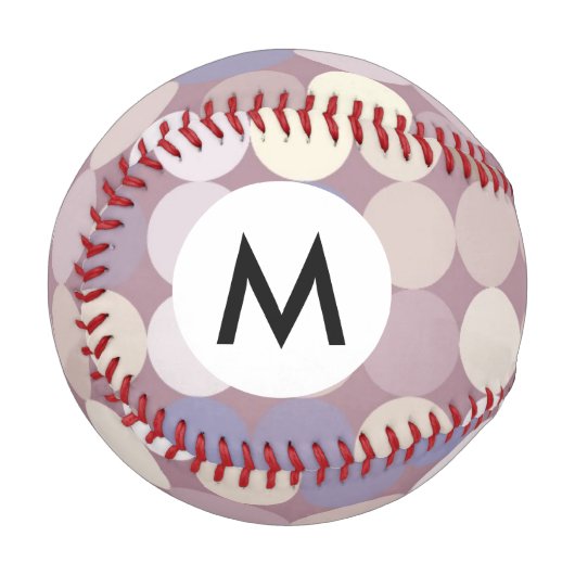 Balle De Baseball Cercles de structure motif abstrait (Devant Gauche)