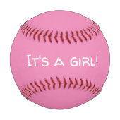 Balle De Baseball C'est une fille Révéler le genre Baseball (Dos)