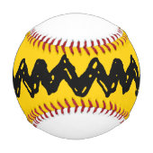 Balle De Baseball Charlie Brown Zig Zag Motif (Devant)