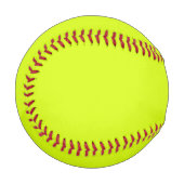 Balle De Baseball Chartreuse Couleur jaune uni (Devant Gauche)