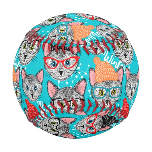 Balle De Baseball Chat dans le casquette (Dos)