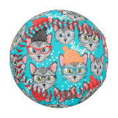 Balle De Baseball Chat dans le casquette (Devant Gauche)