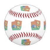 Balle De Baseball Chat et cuvette de poisson (Dos)