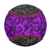 Balle De Baseball Chat noir et violet (Dos)