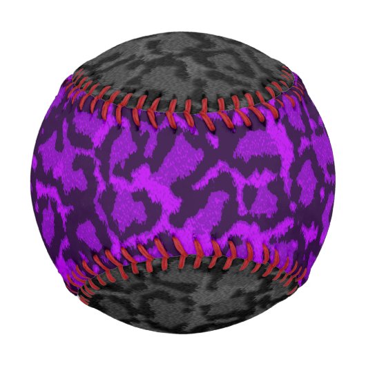 Balle De Baseball Chat noir et violet (Dos)