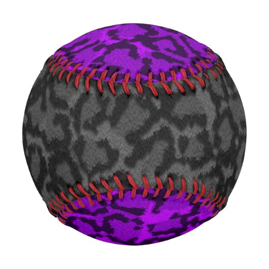 Balle De Baseball Chat noir et violet (Devant)