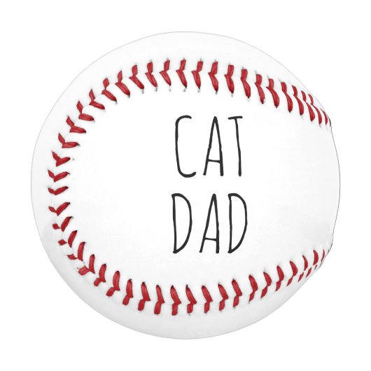 Balle De Baseball "Chat Papa" Simple Farmhouse moderne (Devant Gauche)